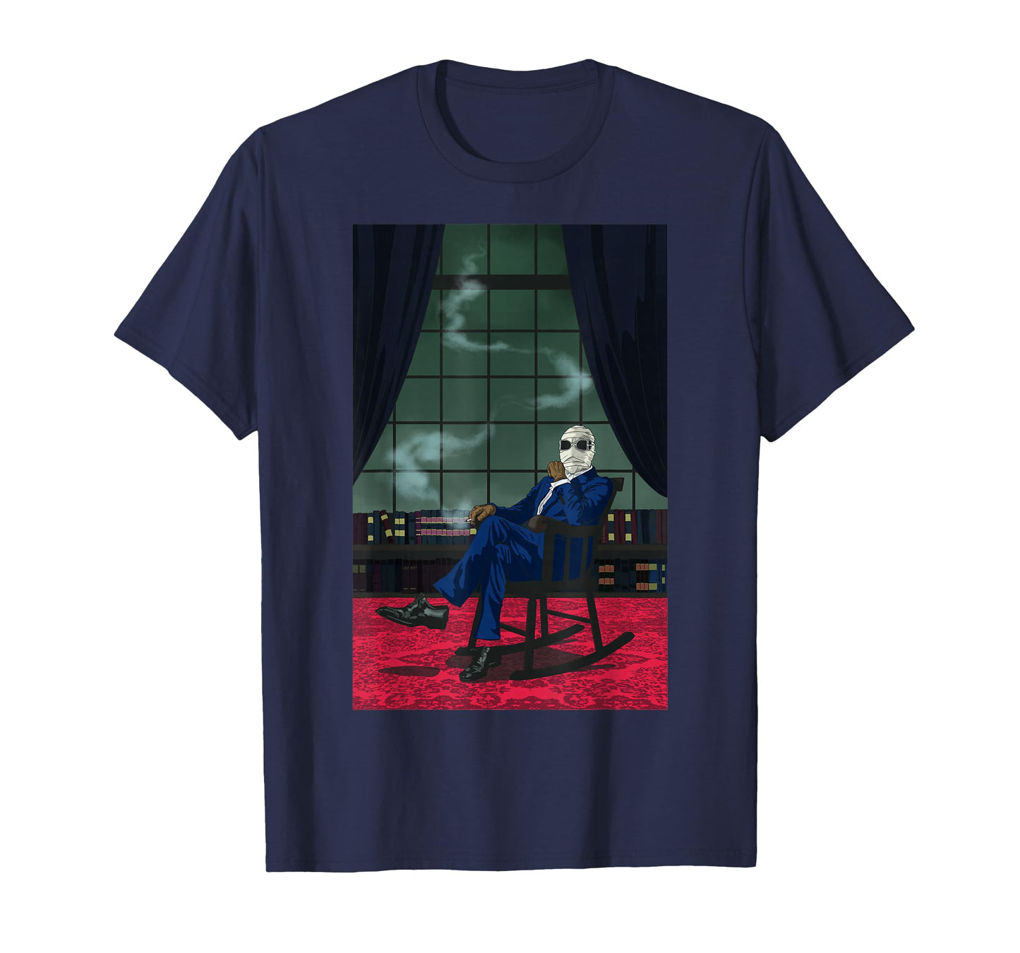 Universal Monsters Invisible Man Chair Portrait T-Shirt