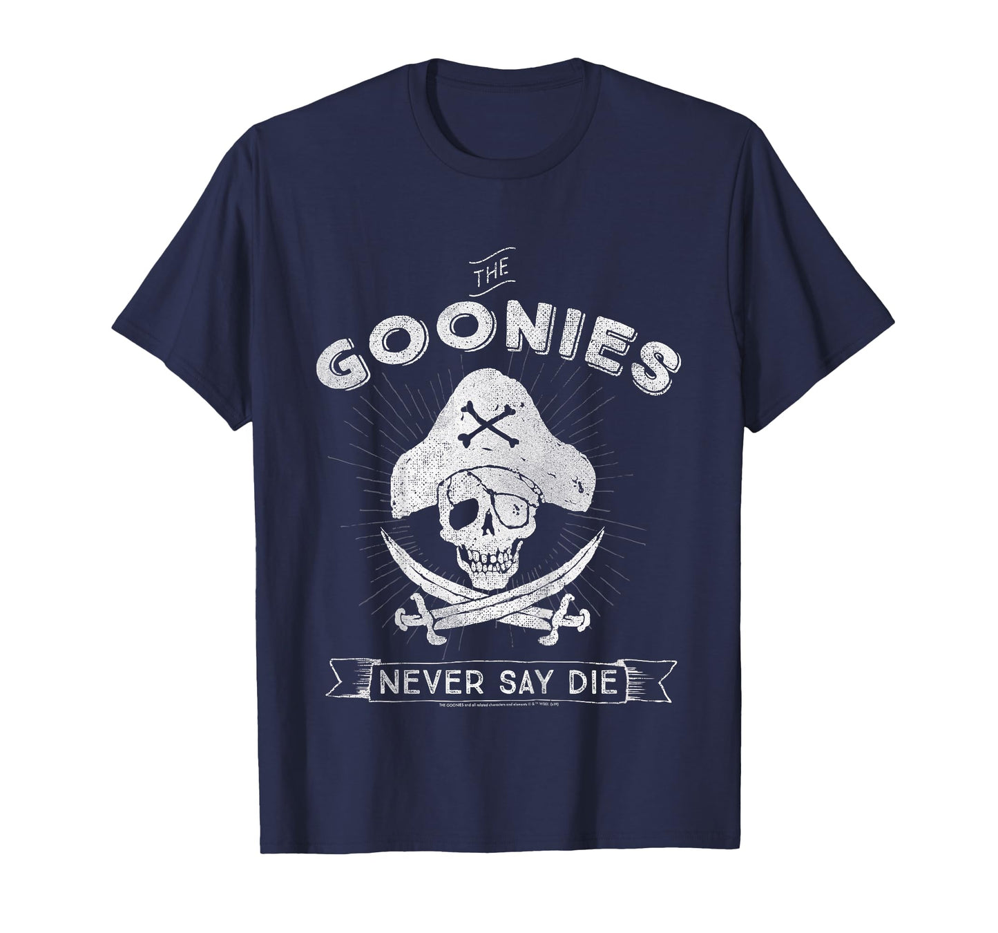 Kids The Goonies Never Say Die Pirate Captain Logo T-Shirt