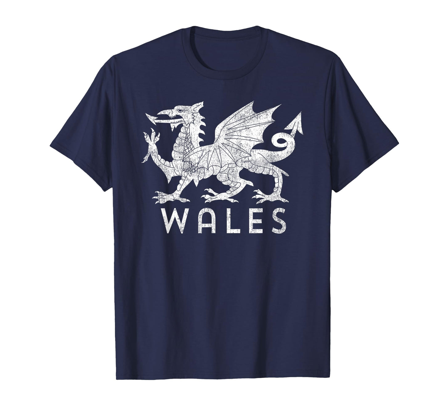 Distressed Rugby Welsh Tee Cymru Flag of Wales T-Shirt