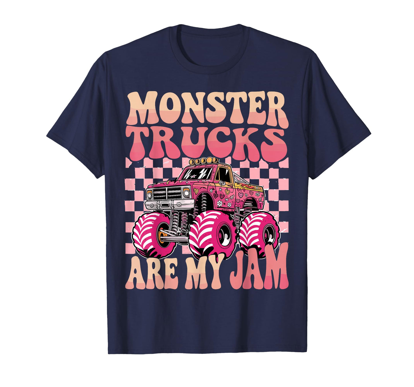 Monster Trucks Are My Jam Colorful Monster Truck T-Shirt