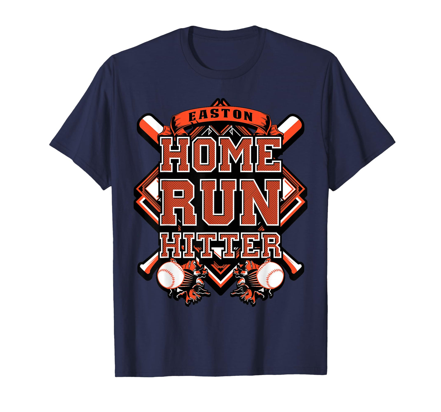 Baseball Shirt Custom Name Easton Youth Birthday Boy Gift T-Shirt