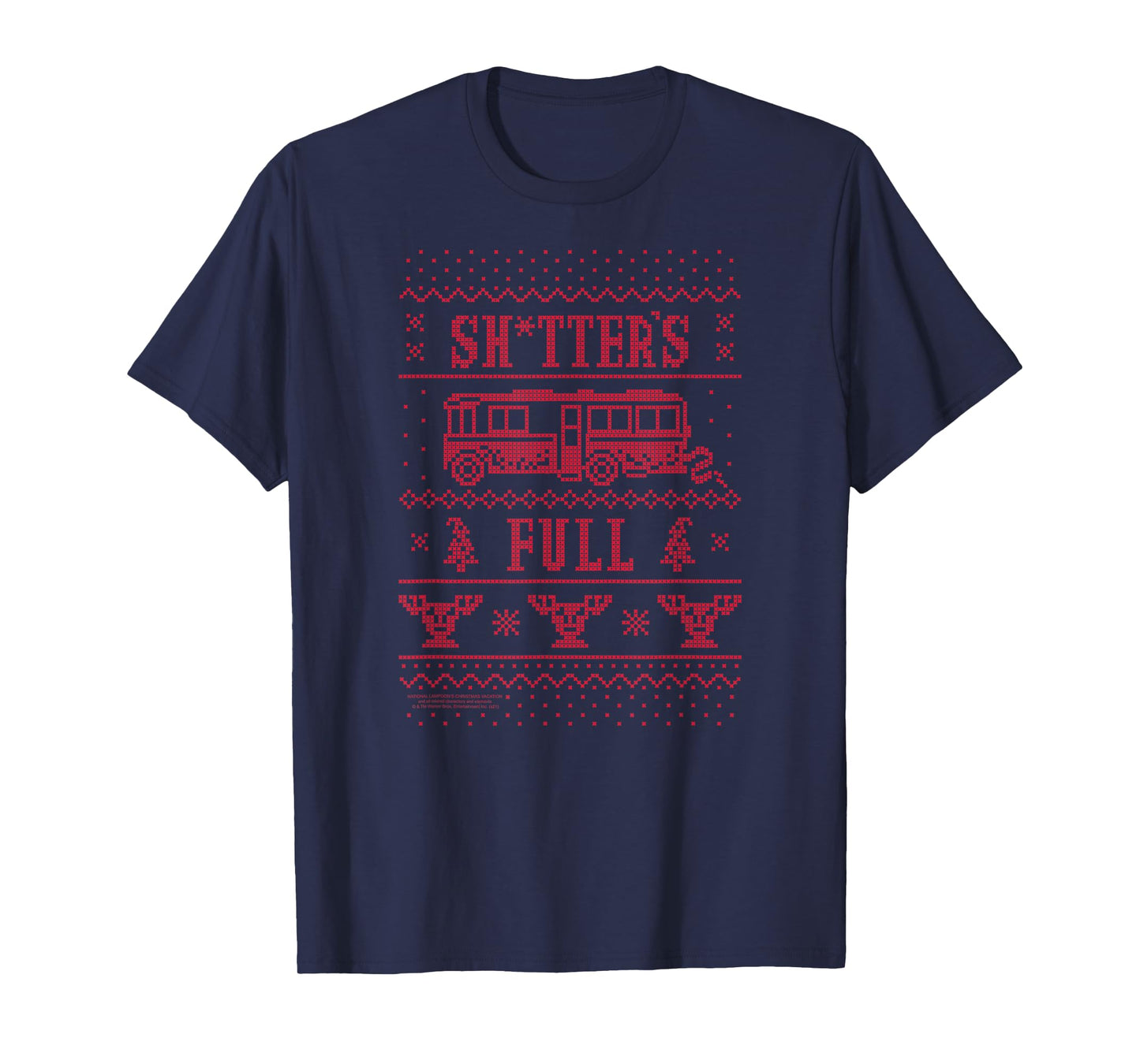 Christmas Vacation Full RV Sweater Print Holiday Movie T-Shirt
