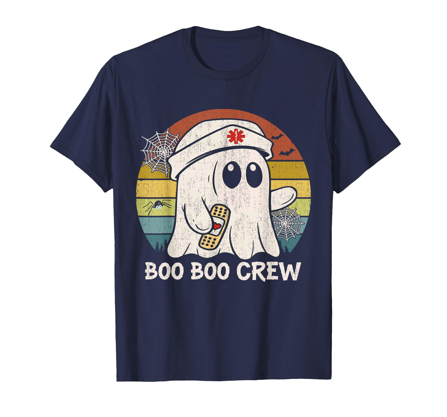 Boo Boo Crew Nurse Shirt Funny Ghost Women Halloween Nurse T-Shirt
