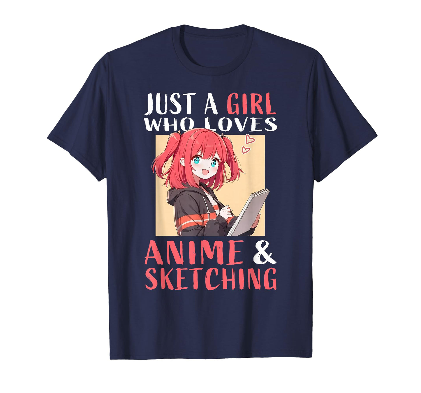 Anime and Sketching for Girls Teens Manga Kawaii Japan T-Shirt