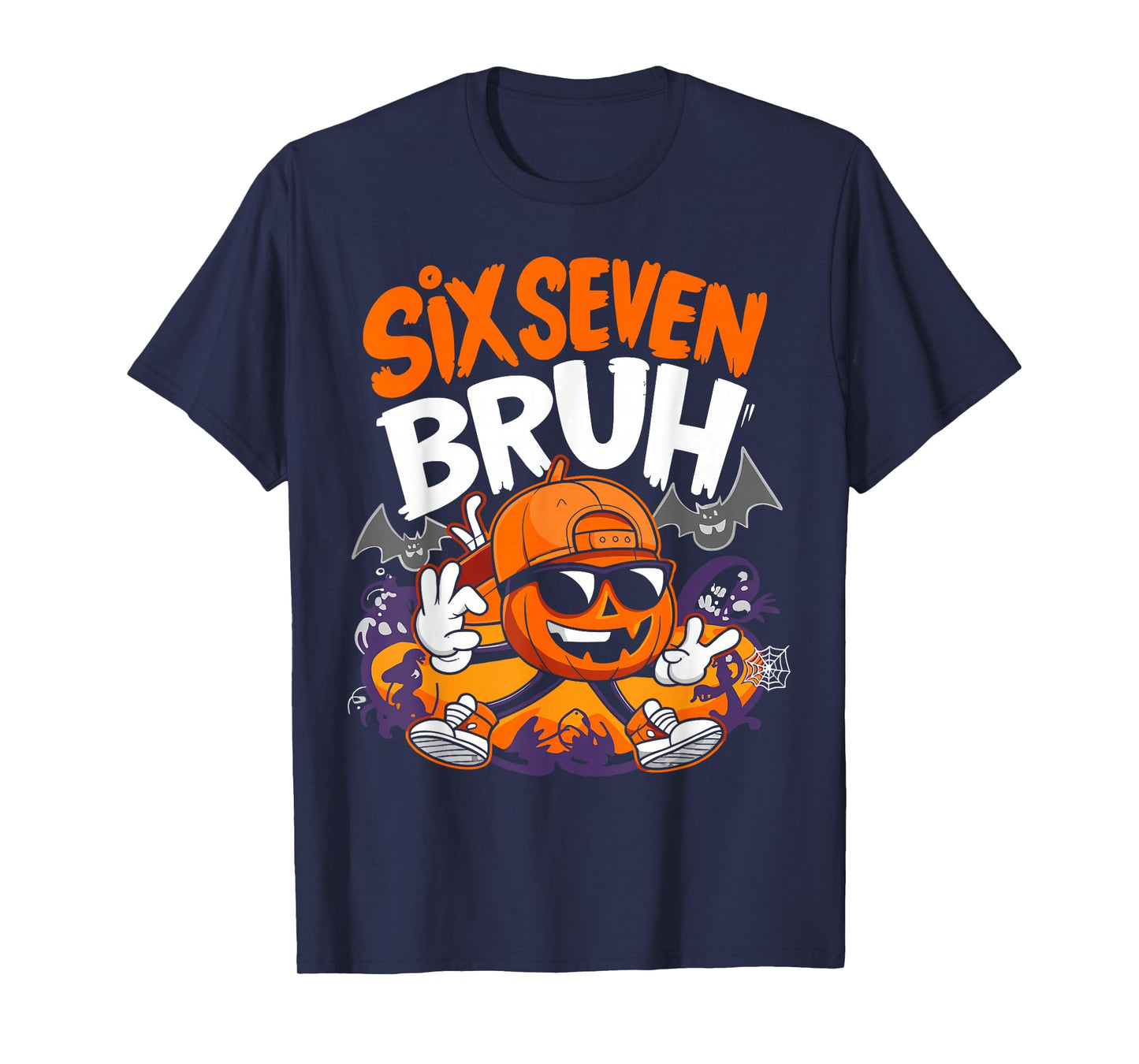 Haunted by 67 Funny Six Seven Meme Spooky Ghost Halloween T-Shirt