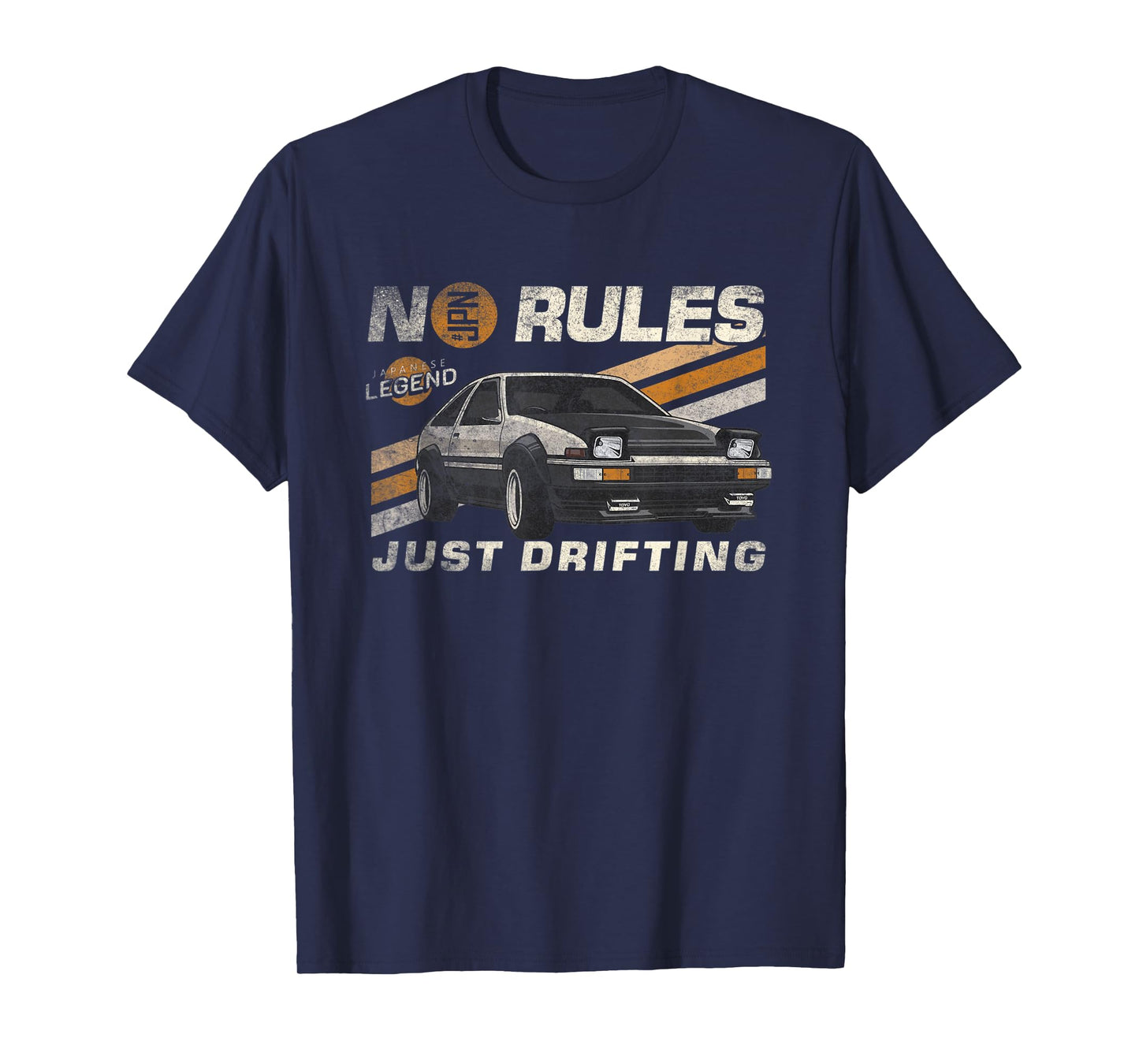 JDM Vintage Japanese drift legend no to rules just drifting T-Shirt