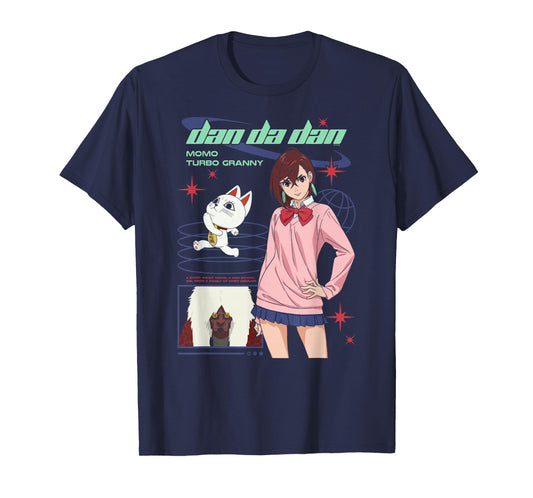 Dan Da Dan Momo and Turbo Granny Y2K Style Anime T-Shirt