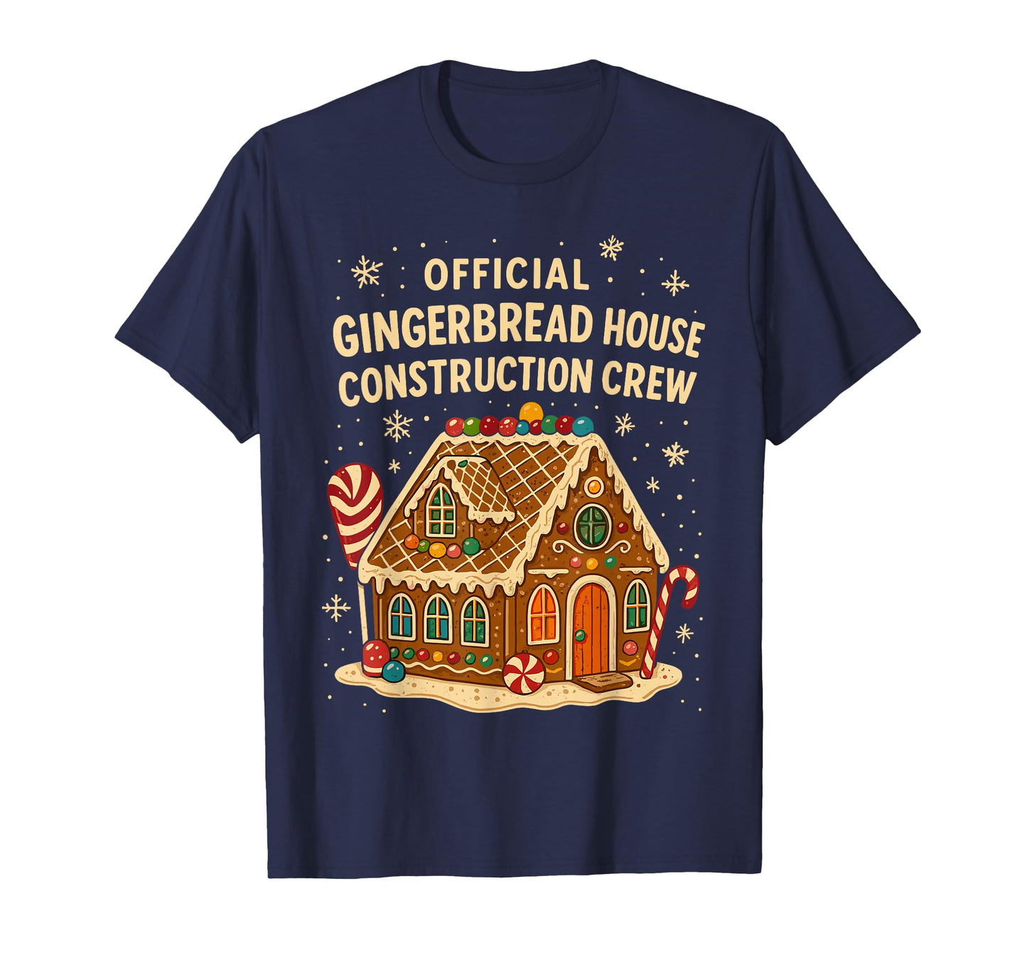 Gingerbread Man Costume Gingerbread House Construction Crew T-Shirt