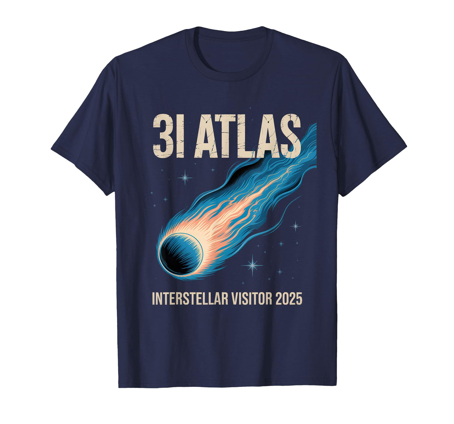 31/Atlas Interstellar-Style Astronomy Visitor 2025 Retro T-Shirt