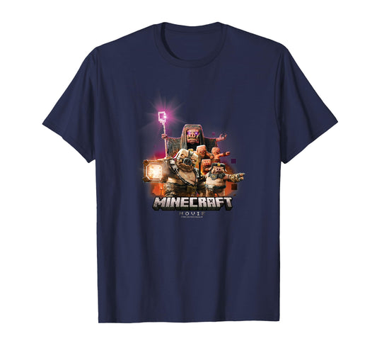 A Minecraft Movie Piglins Attack Nether Villain Mobs T-Shirt