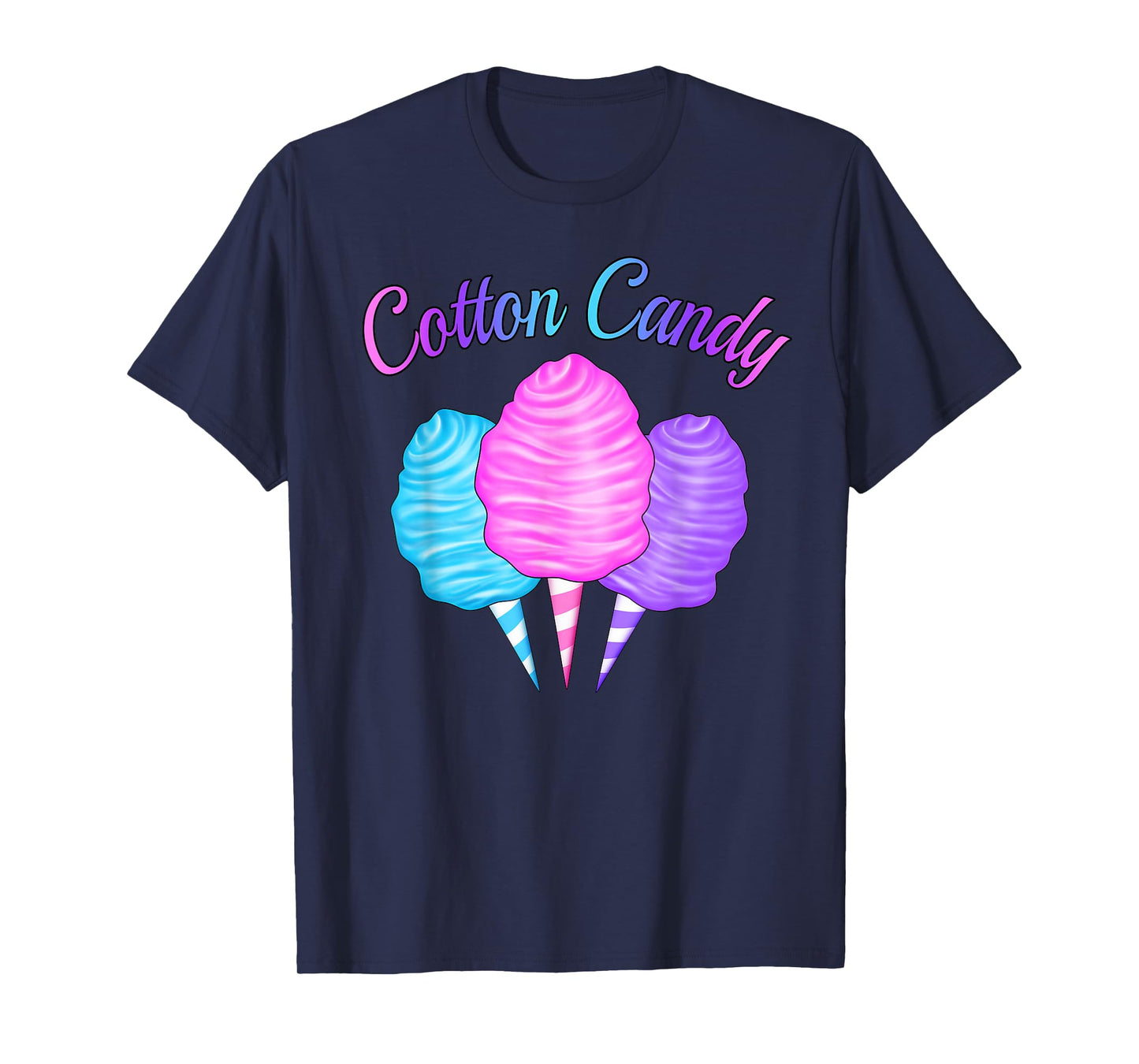 Cute Candy Cone Pink Blue Purple Candy Tester Queen Girl T-Shirt