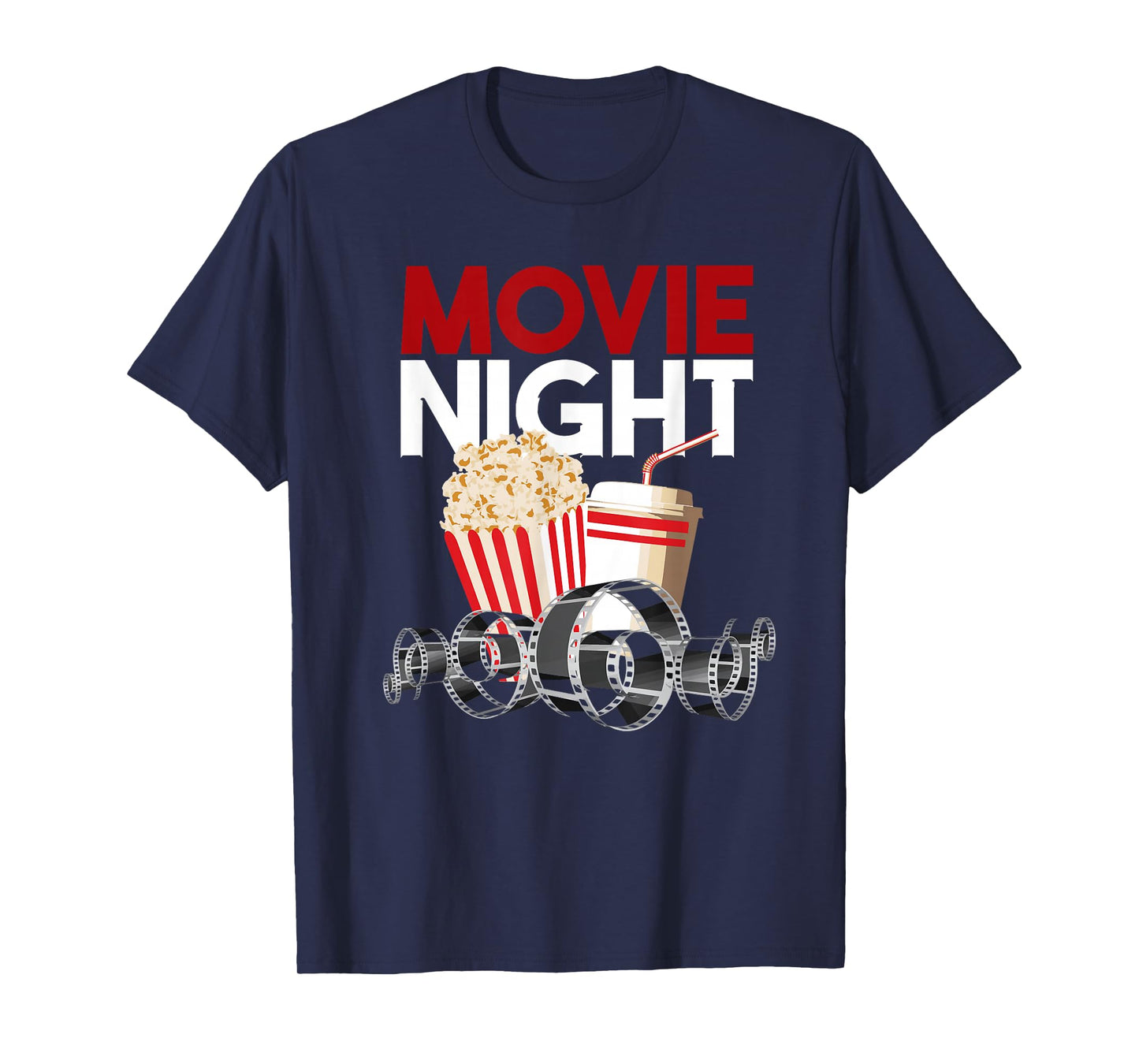 Movie Night Family Popcorn Apparel Gift T-Shirt