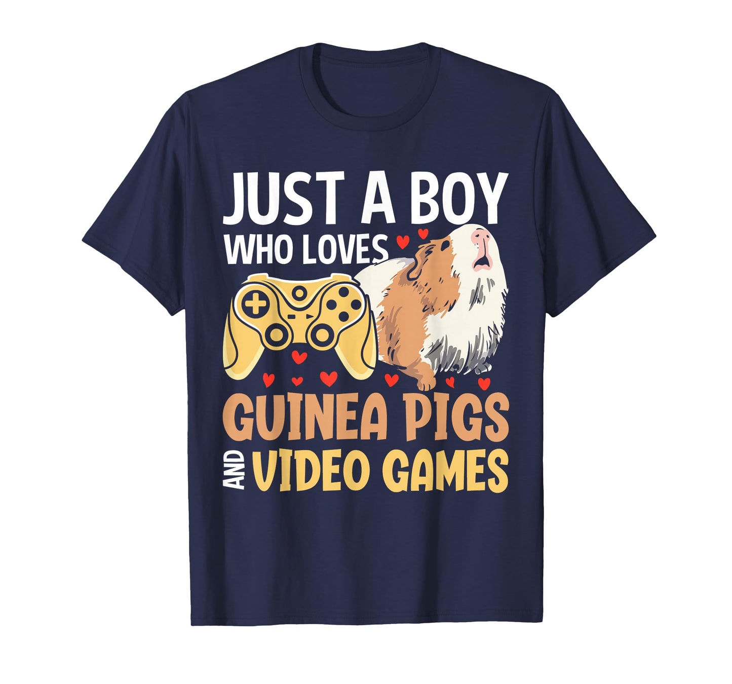 Just A Boy Who Loves Guinea Pigs And Video Games T-Shirt