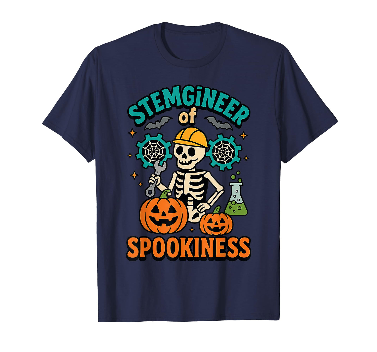 Halloween STEM Stemgineer of Spookiness Funny Engineer T-Shirt