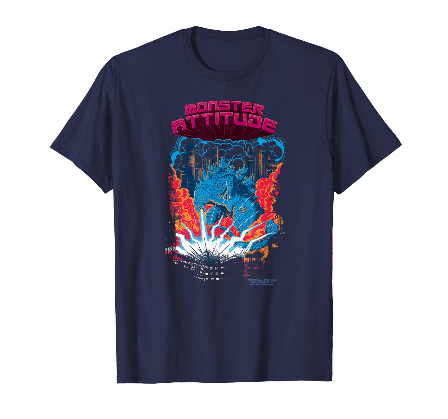 Godzilla vs. Kong Attitude - Officially Licensed Black Unisex-Adult T-Shirt