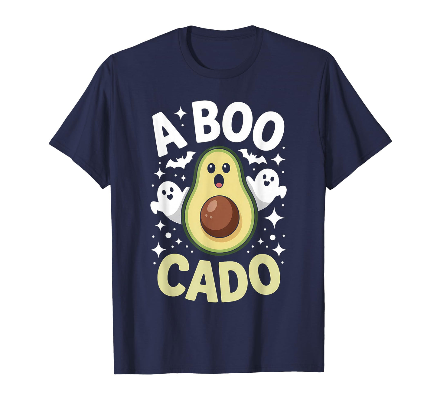 Avocado Ghost Halloween Funny A Boo Cado Costume T-Shirt