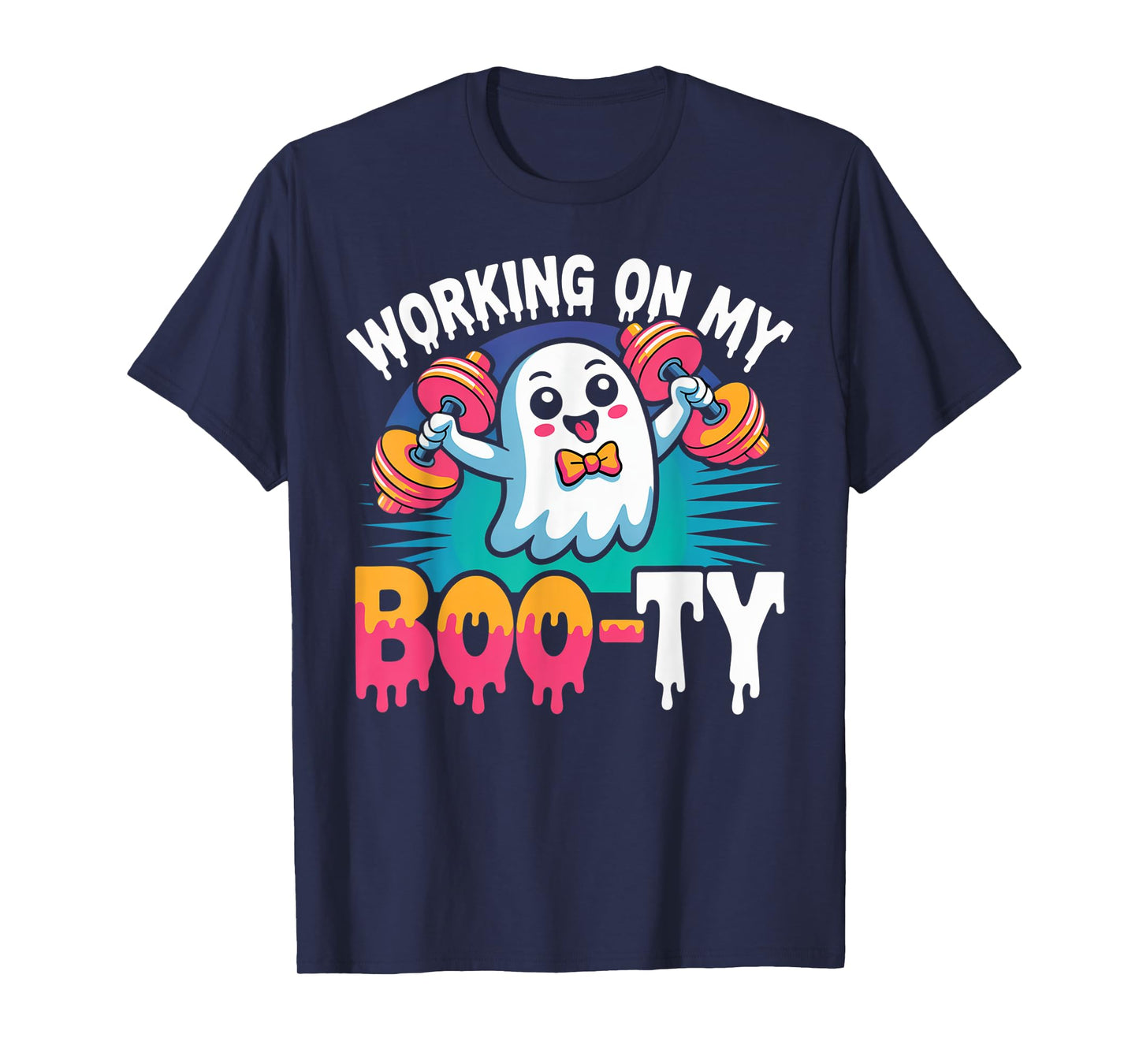Funny Halloween Ghost Gym Skeleton Halloween Party Matching T-Shirt