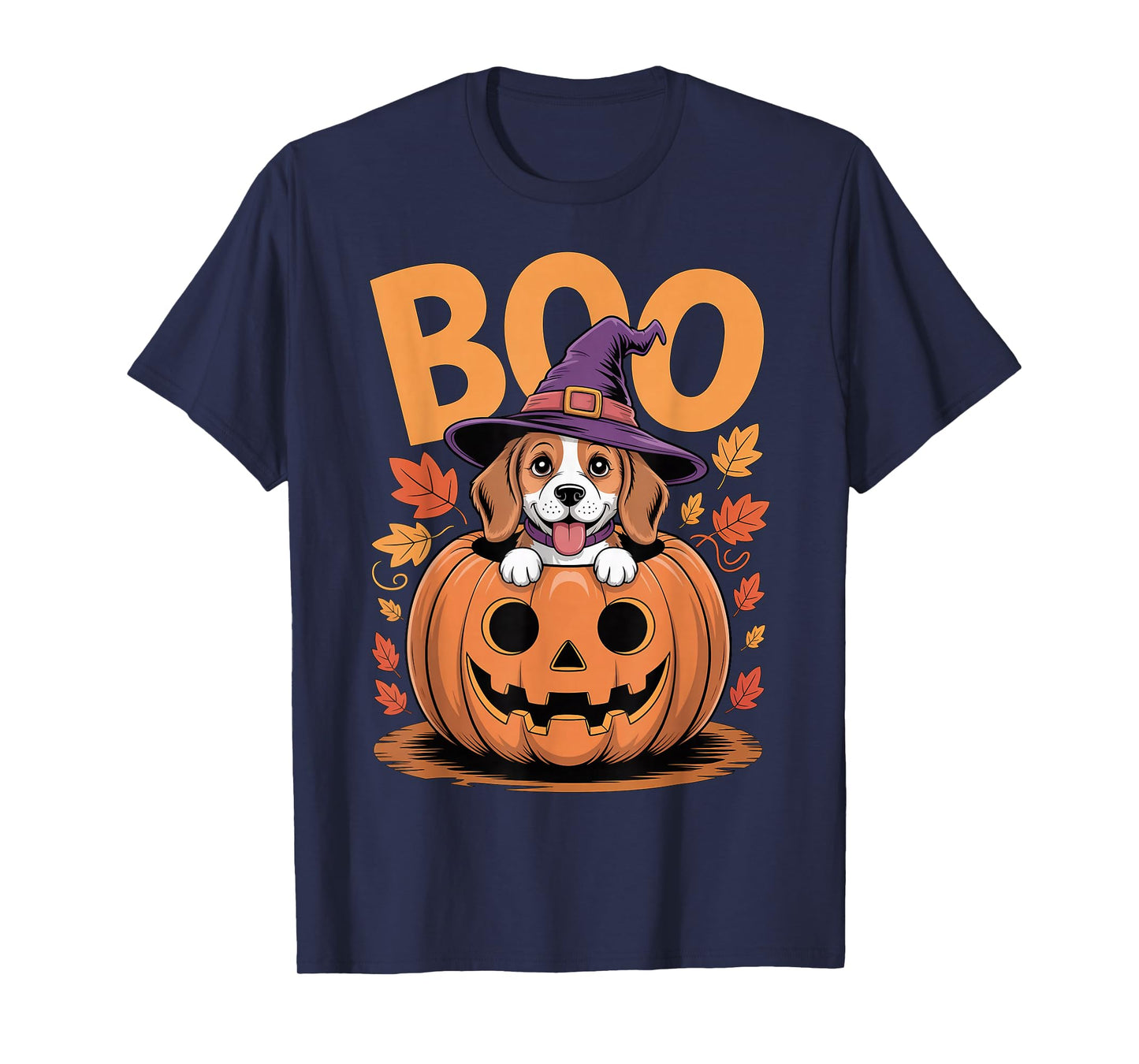 Beagle Costume on Pumpkin Halloween Beagle T-Shirt