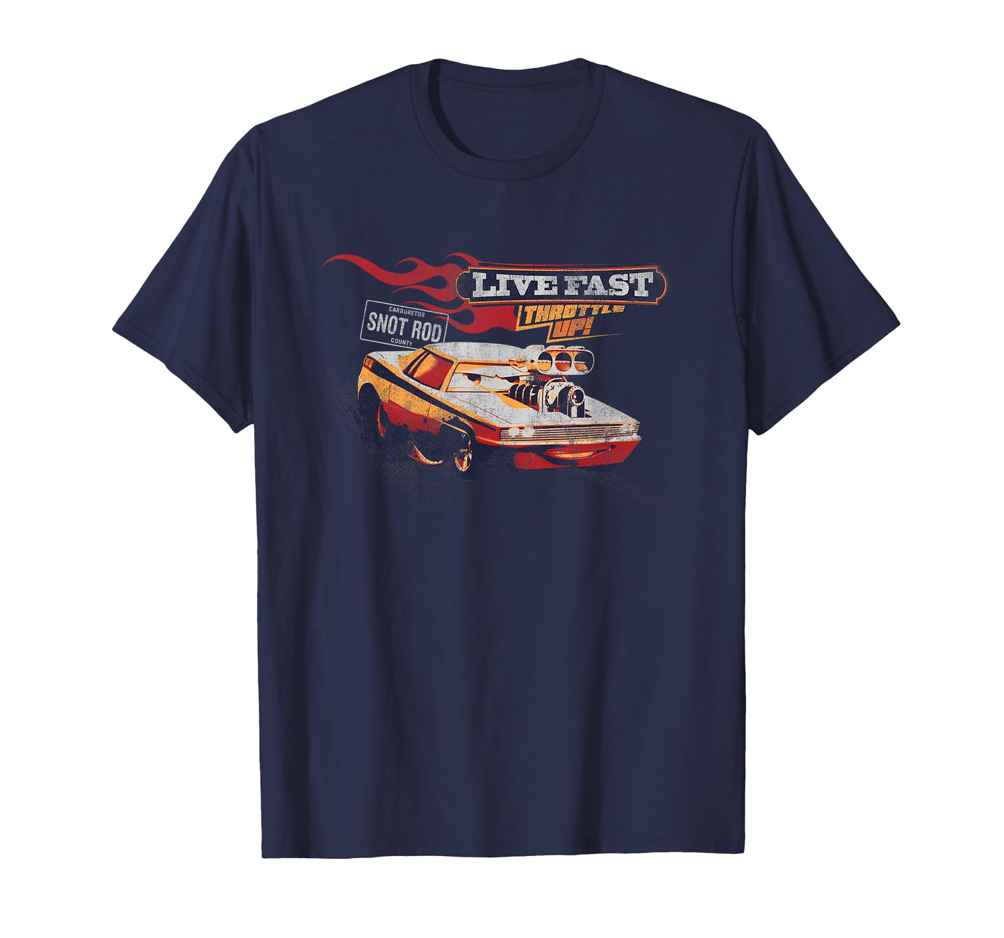 Disney and Pixar’s Cars Snot Rod Live Fast Vintage T-Shirt