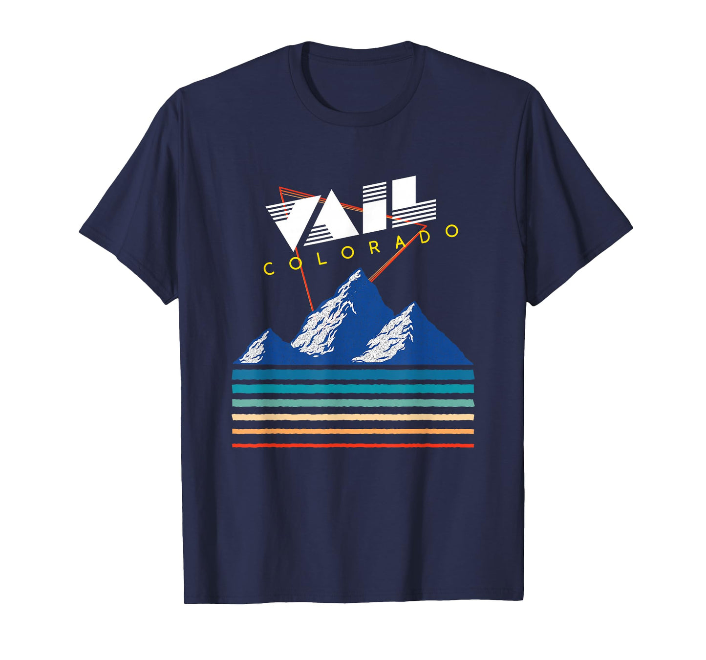 Vail Colorado - USA Ski Resort 1980s Retro Collection T-Shirt