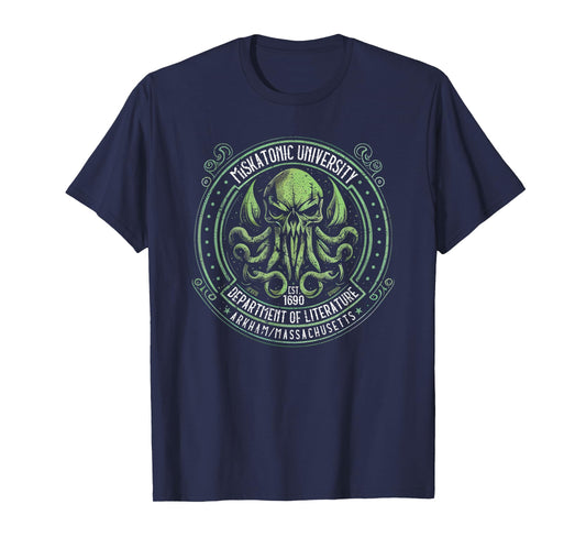 Miskatonic University Logo, Cosmic Horror Cthulhu T-Shirt