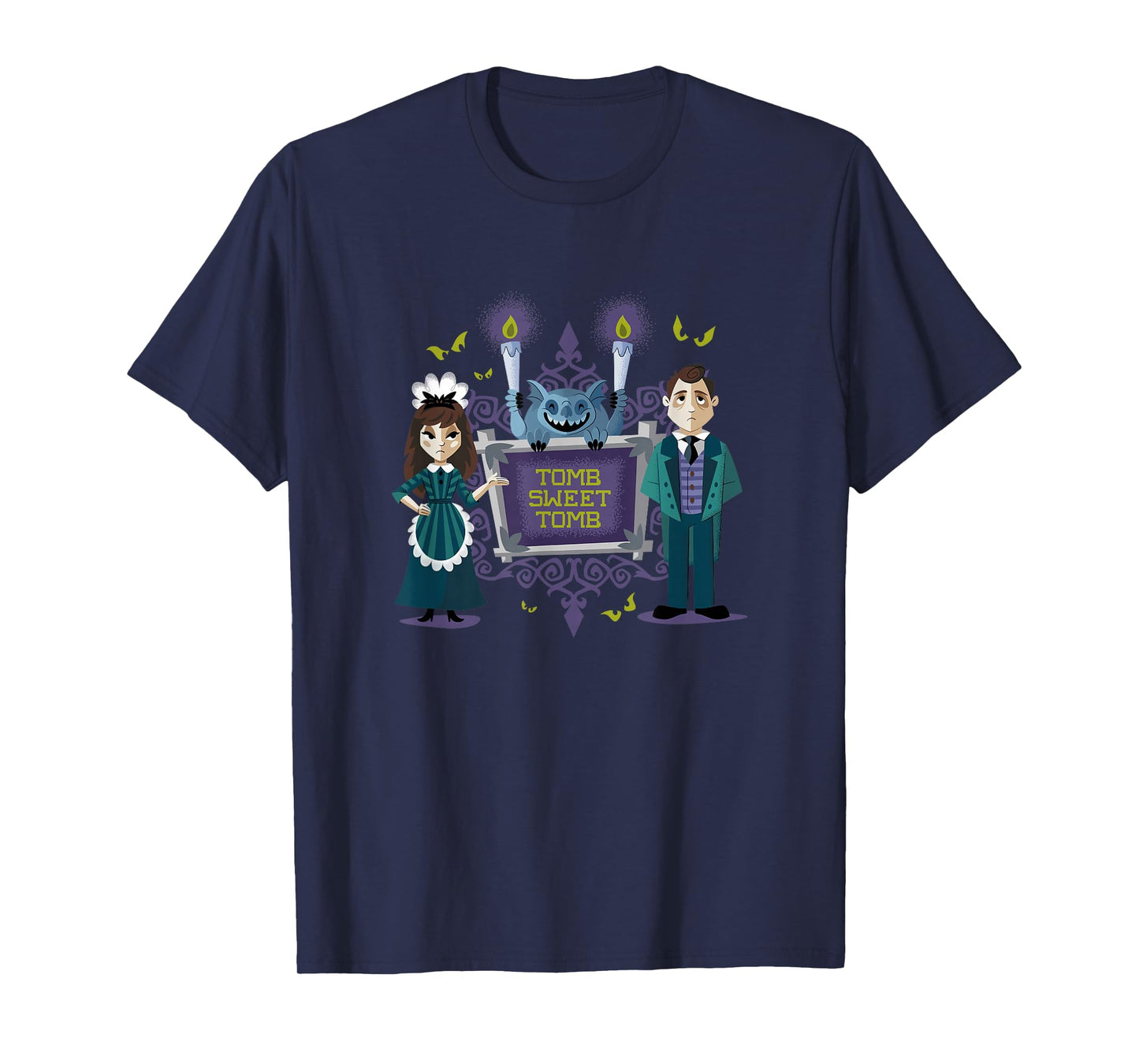 The Haunted Mansion Tomb Sweet Servants & Gargoyle Shot T-Shirt