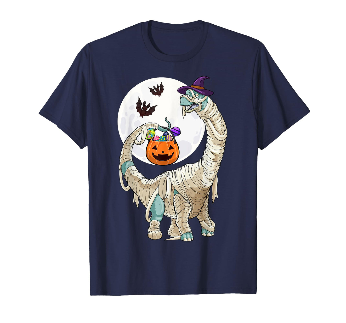 Halloween Zombie Mummy Dinosaur Witch Scary Boys Girls Kids T-Shirt