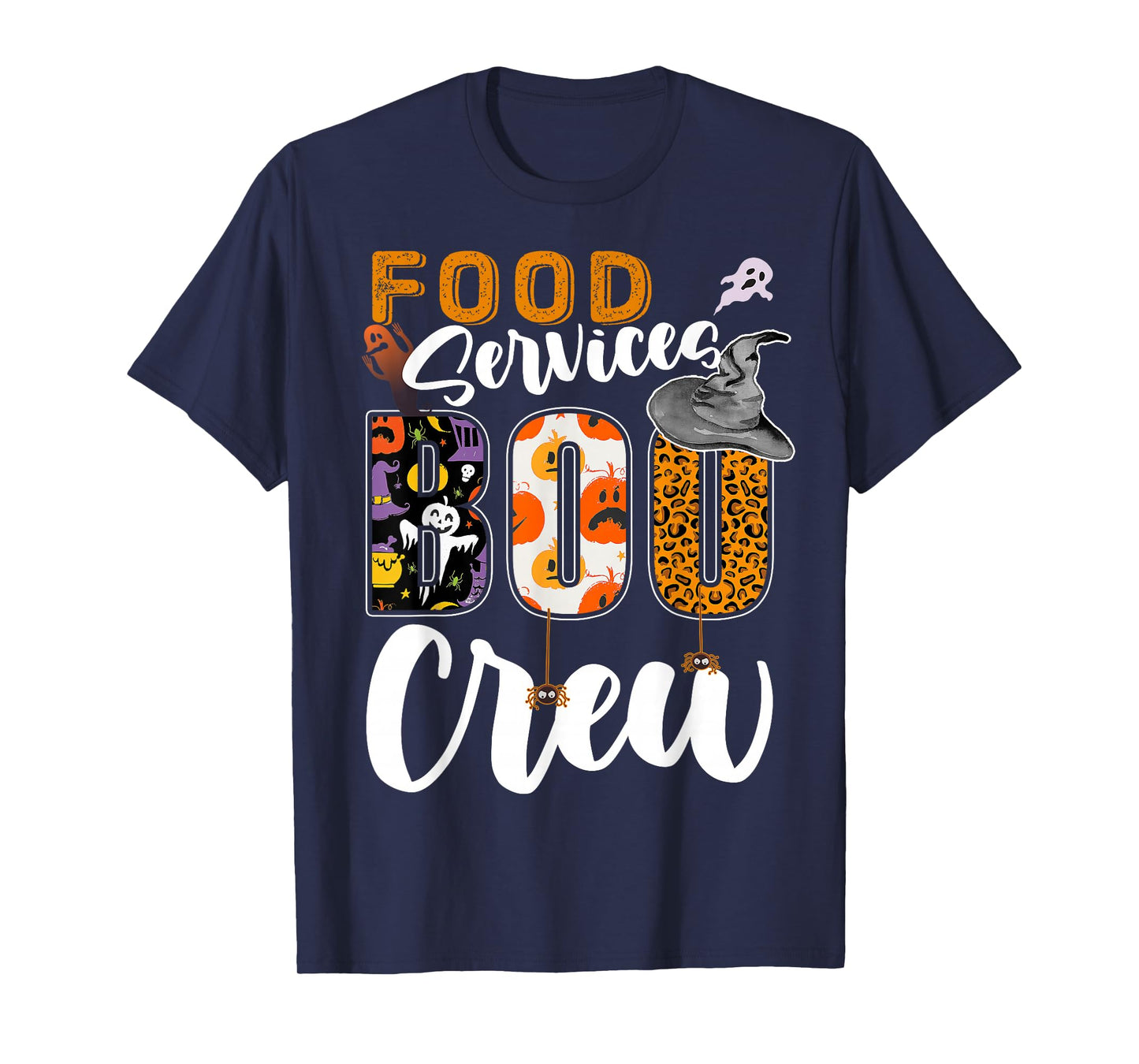 Food Services Boo Crew Halloween Match Dietary T-Shirt