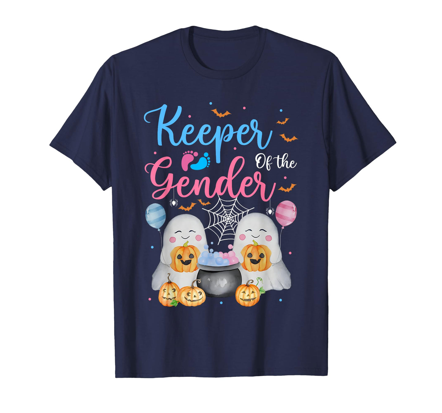 Keeper of the Gender Halloween Shirt Ghost Baby Shower T-Shirt