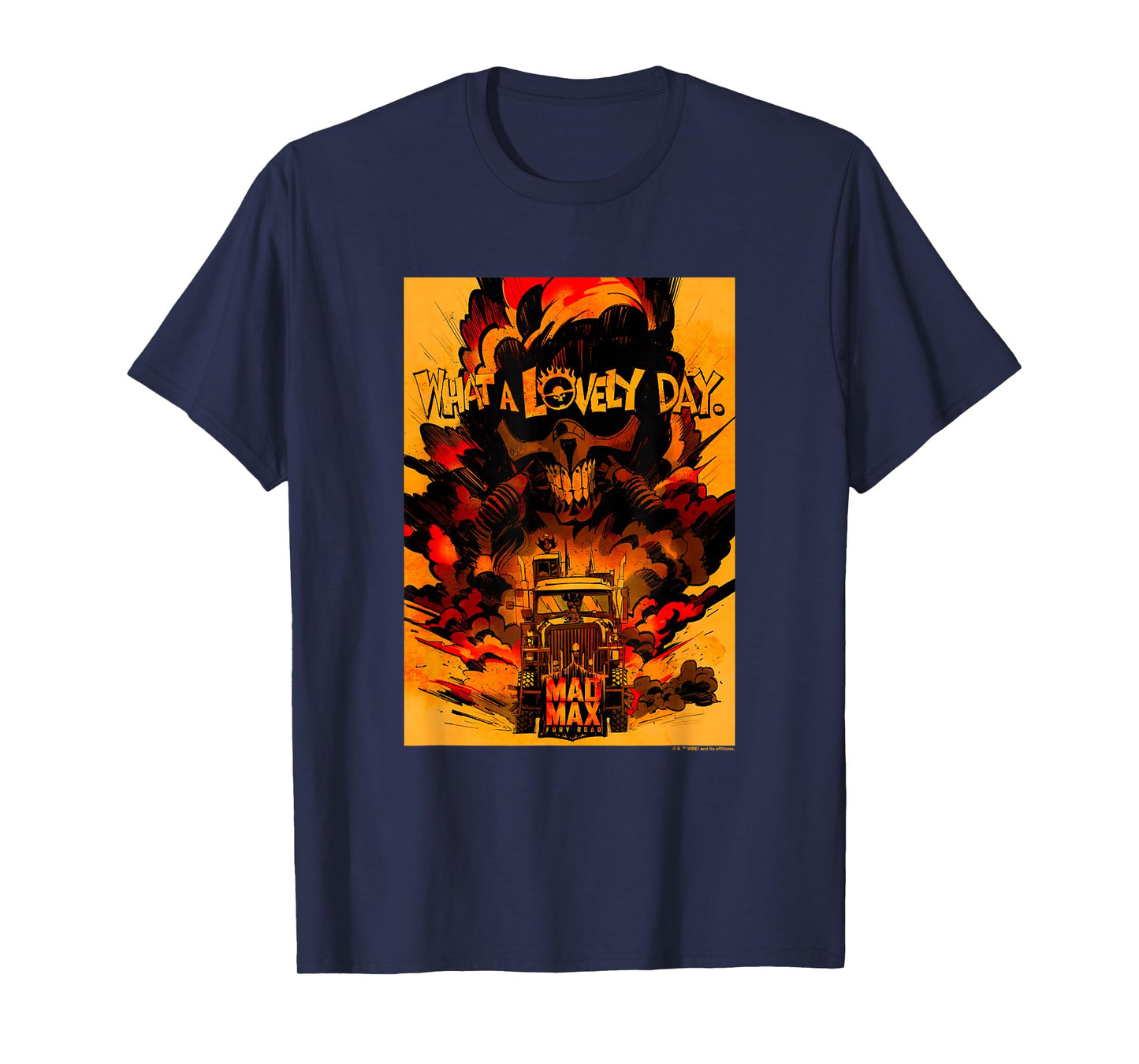WB100 Mad Max Fury Road What A Lovely Day Dystopian Comic T-Shirt