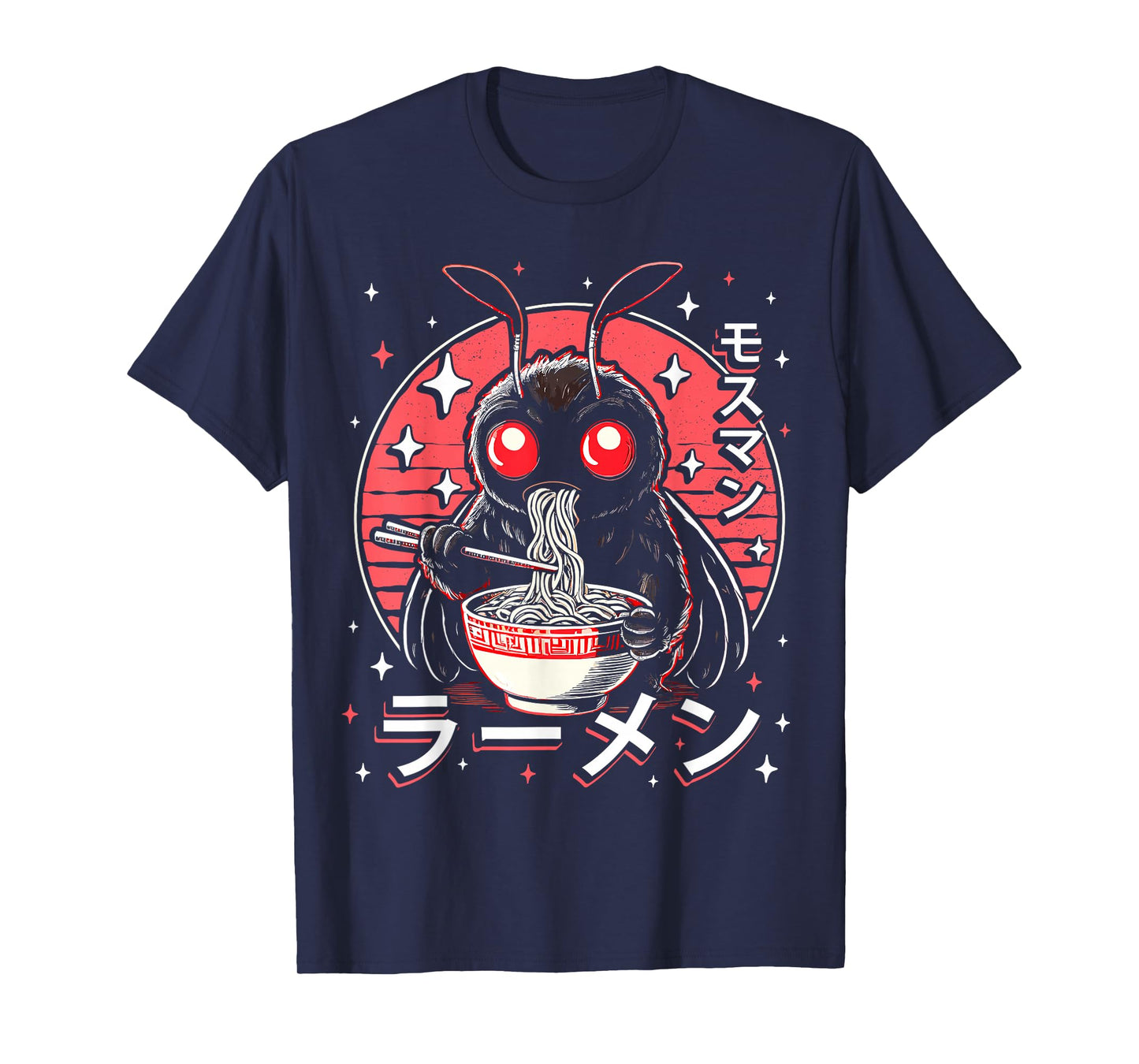 Kawaii Mothman Ramen Japanese Noodles Aesthetic Otaku Lover T-Shirt