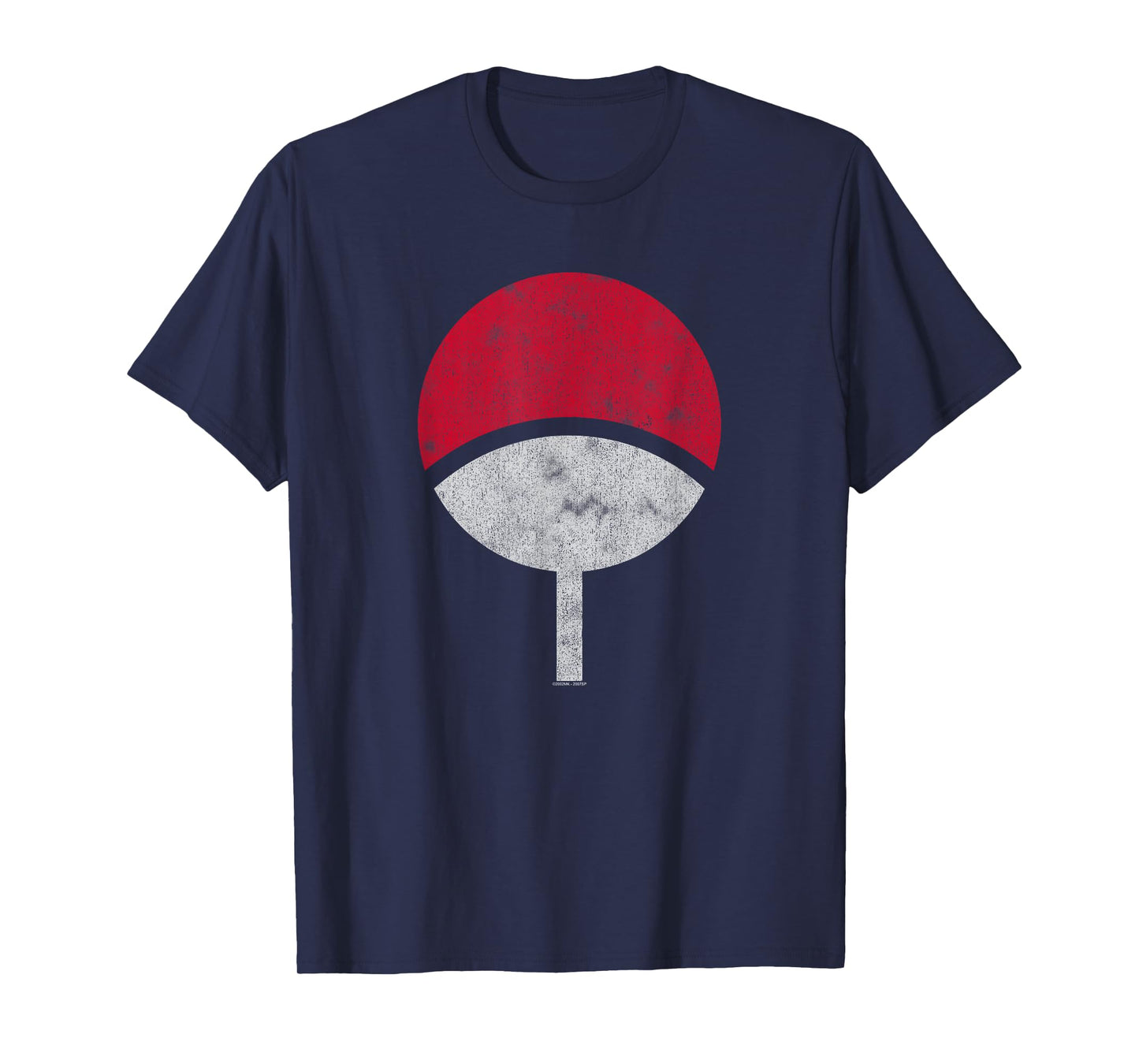Naruto Shippuden Sasuke Uchiha Symbol Distressed T-Shirt
