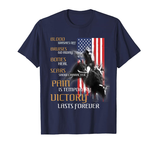 Texas Rider America Western Bull Riding for Men T-Shirt
