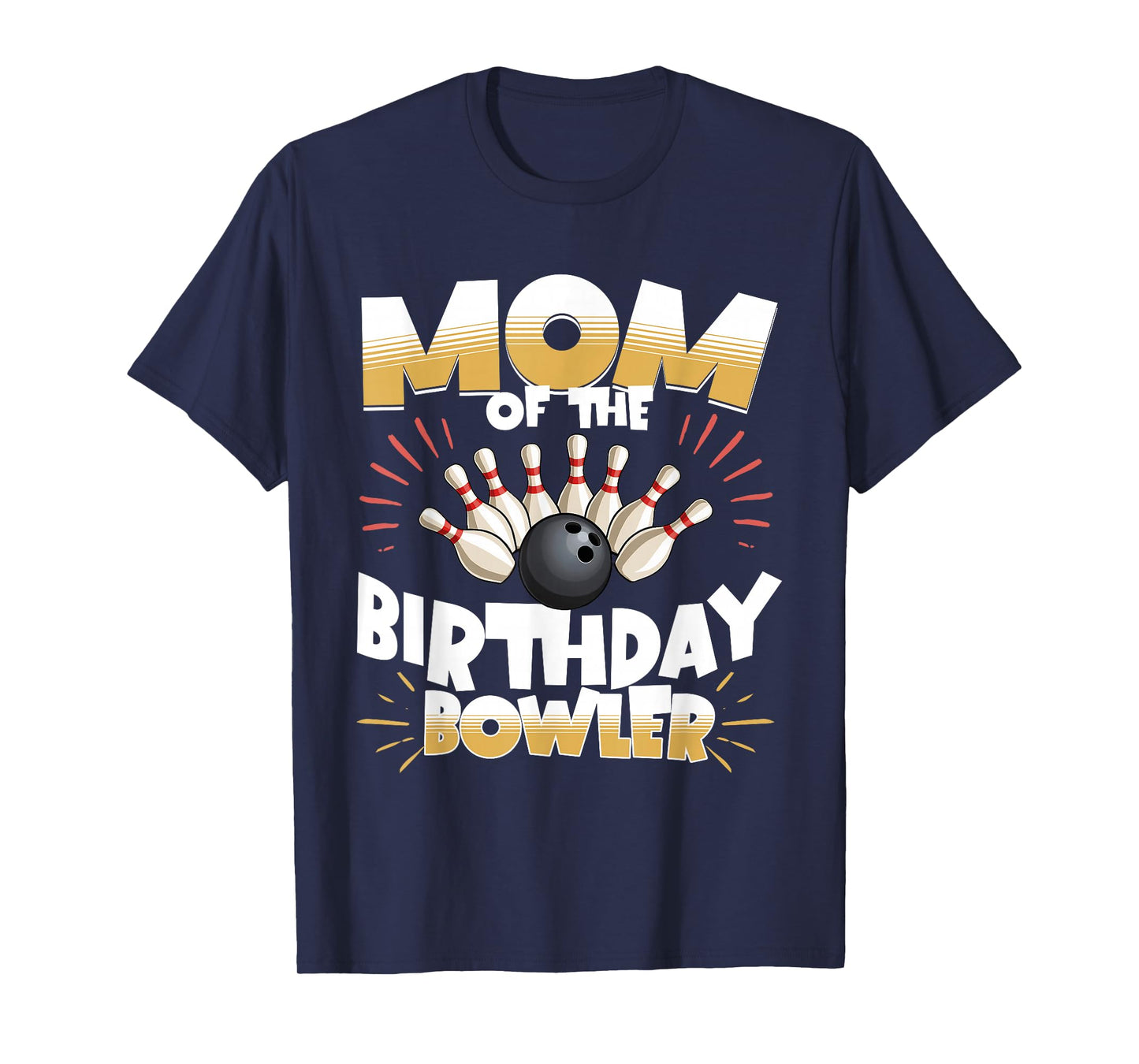 Bowling Party Mom Of The Birthday Bowler Matching Kids T-Shirt