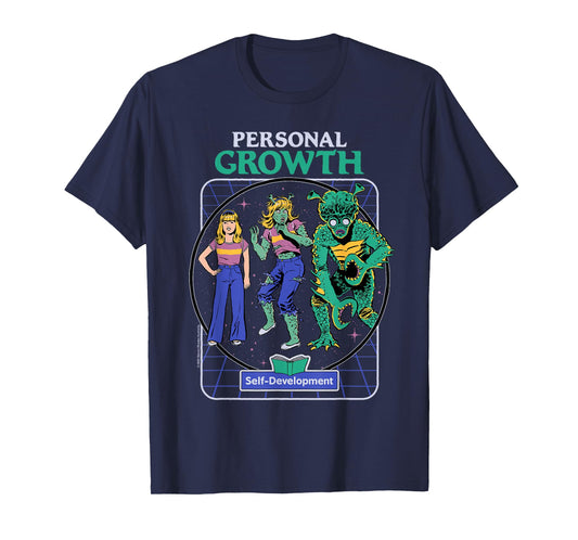 Personal Growth Alien Sarcastic Retro Funny Adult Humor T-Shirt