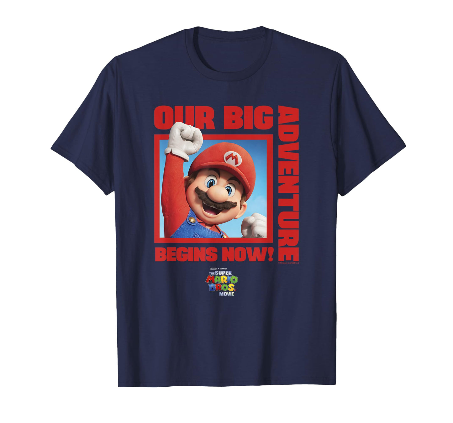 The Super Mario Bros. Movie Our Big Adventure Begins Now! T-Shirt