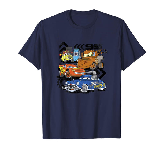 Disney Pixar Cars Radiator Springs Residents Distressed V2 T-Shirt