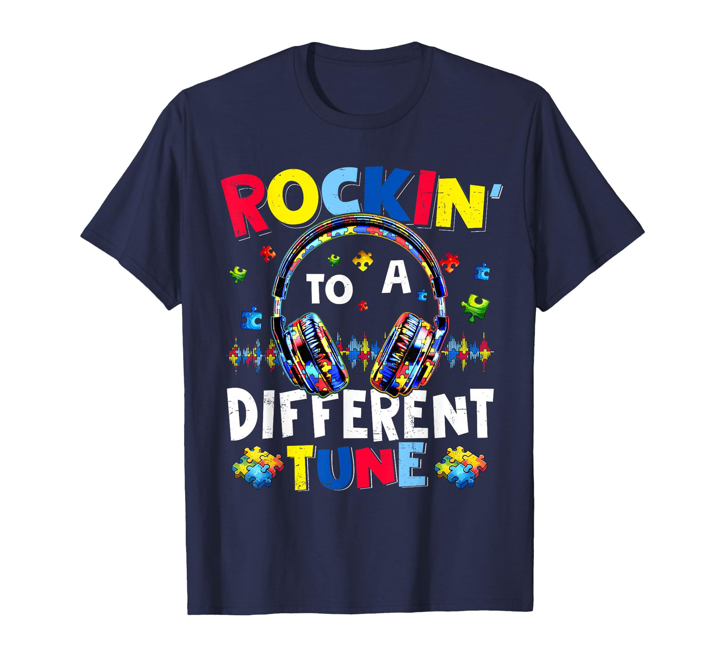 Rockin' To A Different Tune Autistic Autism Gamer Boys T-Shirt