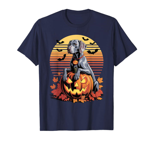 Halloween Retro Weimaraner Weimaraners T-Shirt