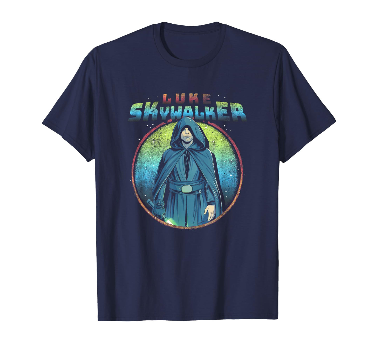 Star Wars: The Mandalorian Luke Skywalker Neon Circle T-Shirt