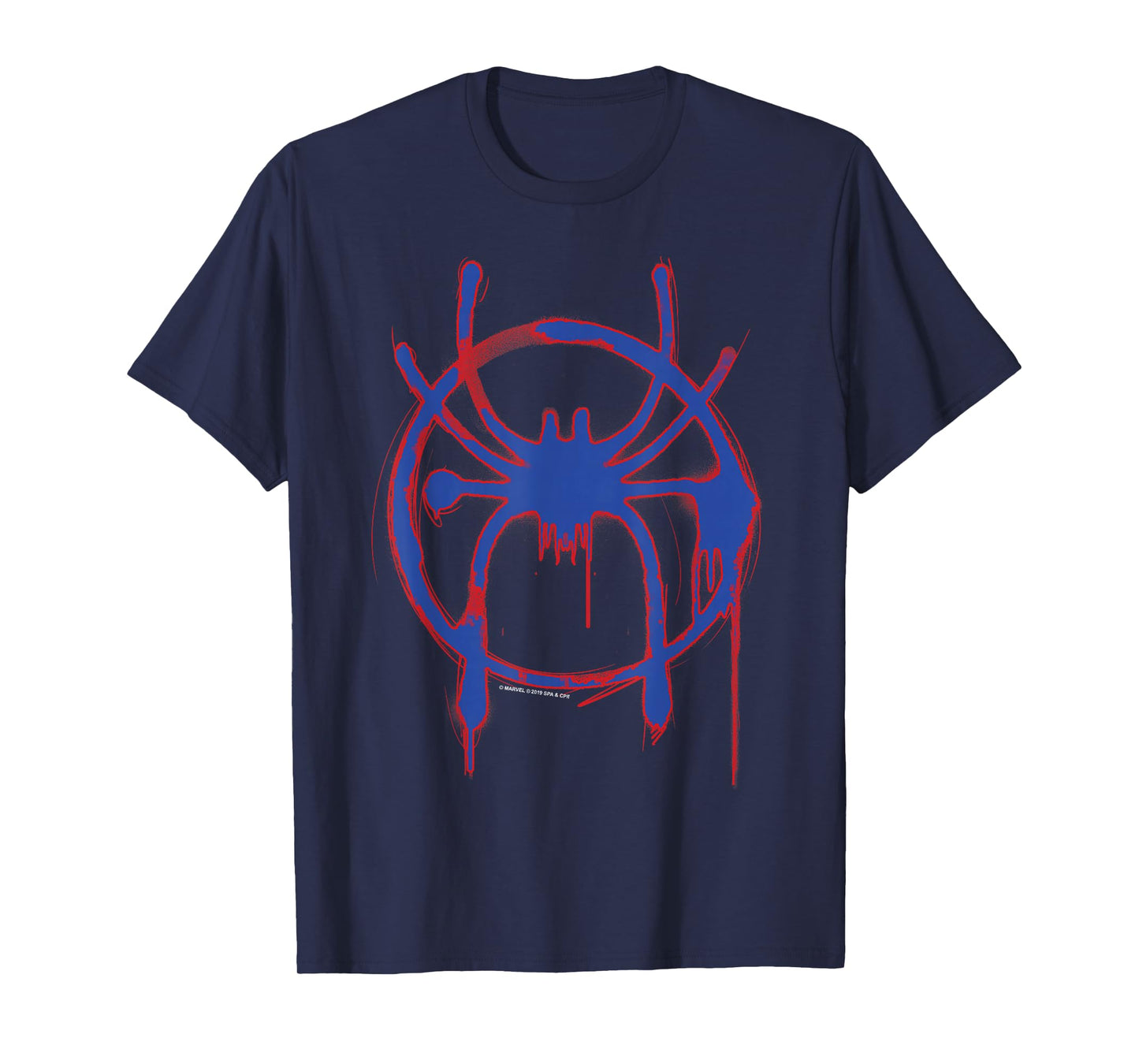 Marvel Into The Spider-Verse Spray Paint Logo T-Shirt