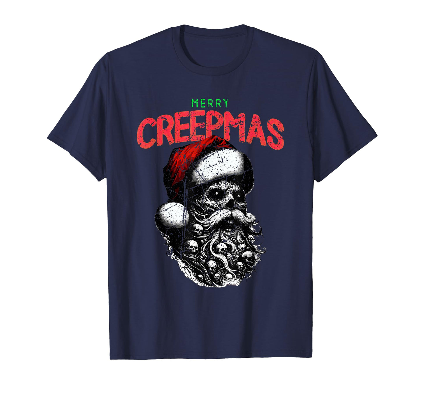 Merry Creepmas Creepy Christmas Horror Movie Fan Gifts T-Shirt
