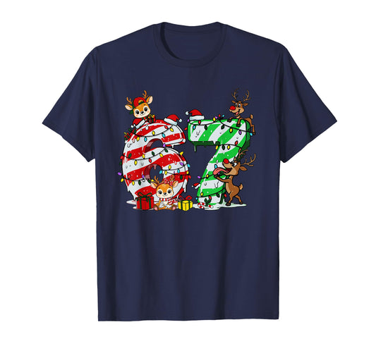 67 Christmas 6 7 Meme Pajamas Holiday Gen Alpha Slang T-Shirt