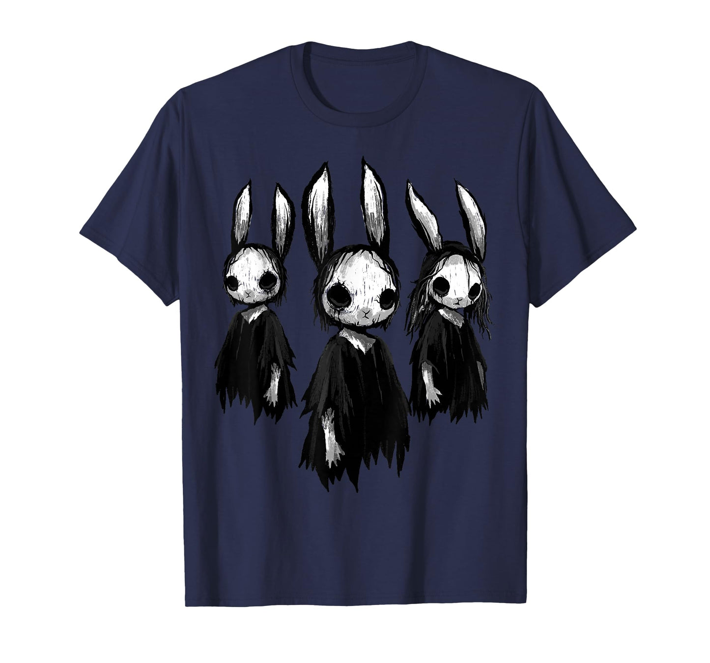 Gothic Shirt Creepy Bunny Goth Rabbit Evil Bunnies Weirdcore T-Shirt