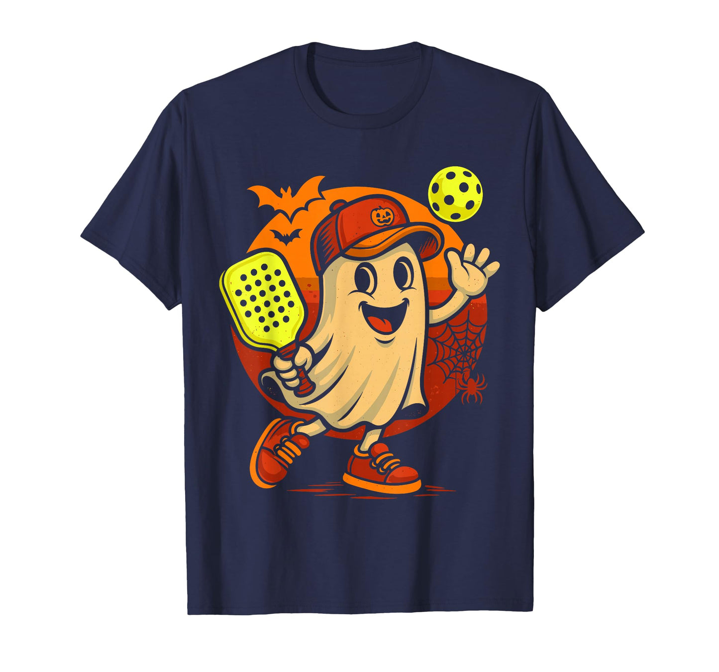 Pickleball Costume Adult Halloween, Kids Pickleball Ghost T-Shirt