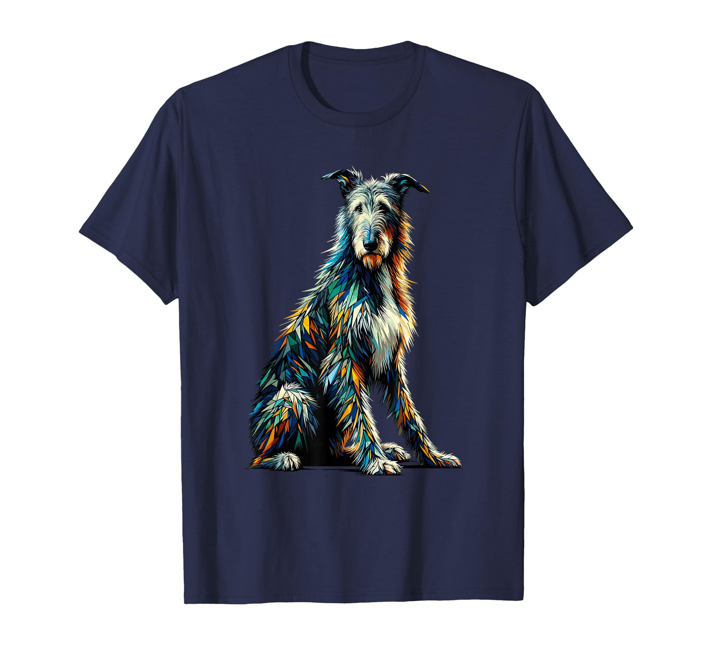 Polygon Art Irish Wolfhound T-Shirt