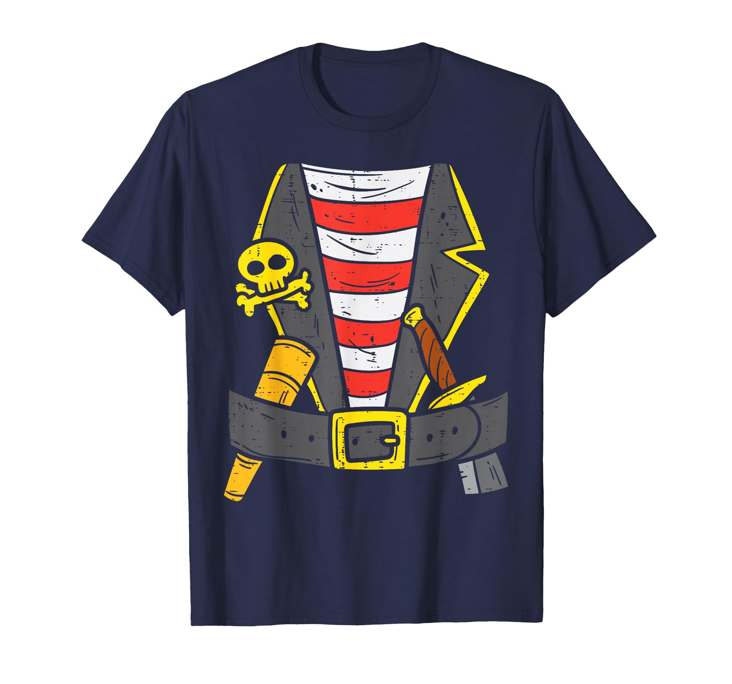Buccaneer Pirate Carribean Costume Halloween Men Boys Kids T-Shirt