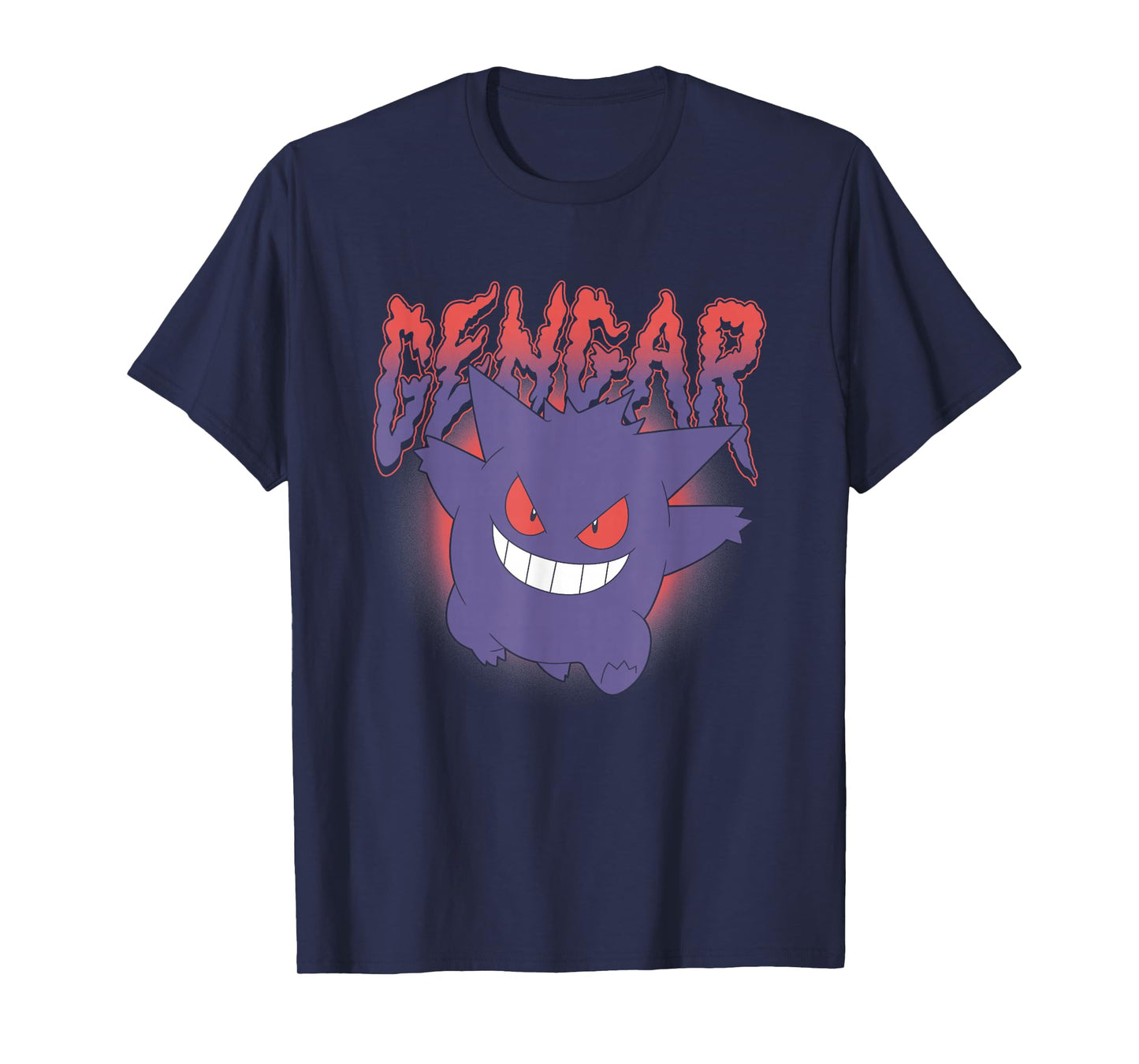 Pokémon Gengar Running Creepy Logo T-Shirt
