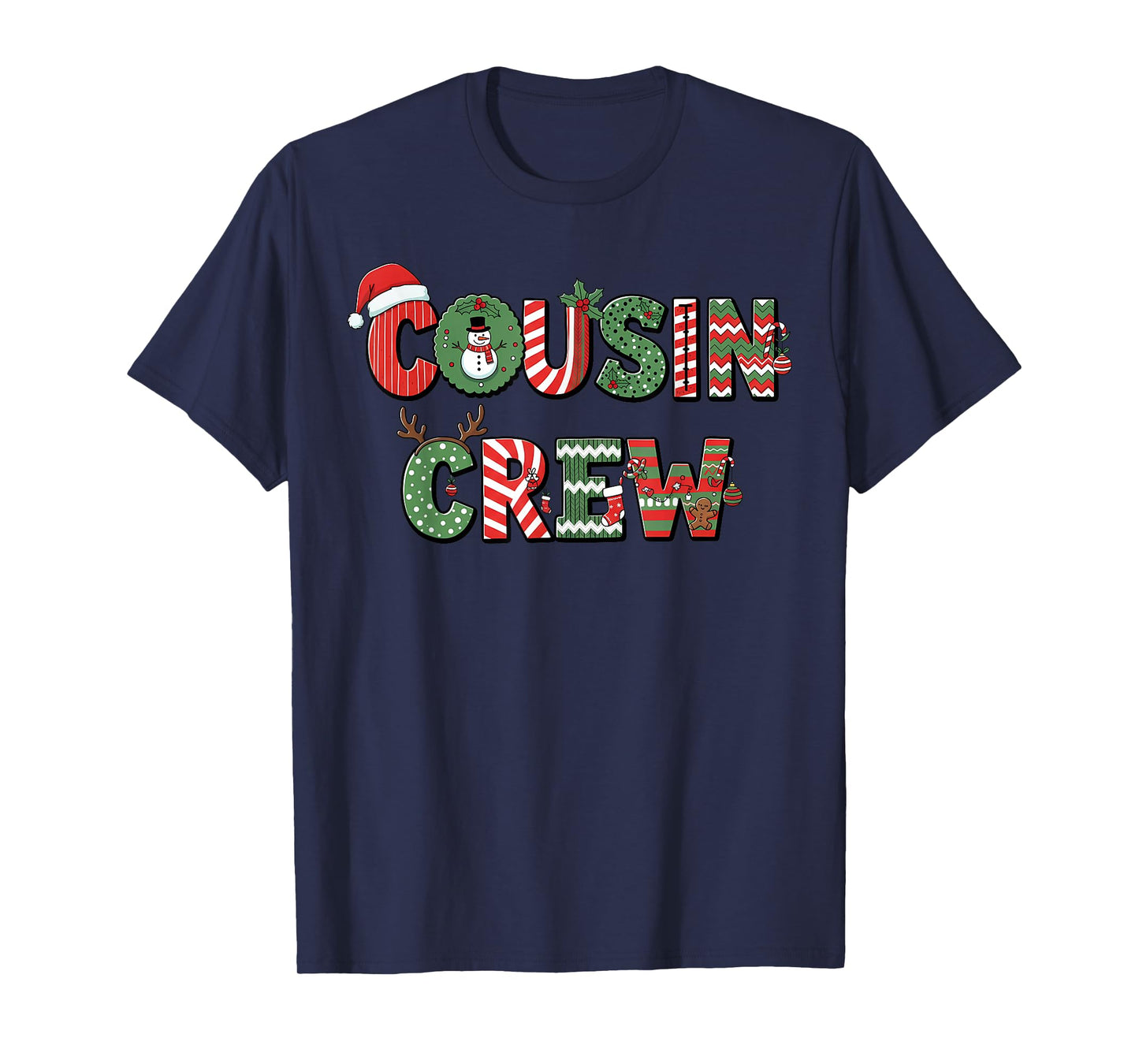 Cousin Crew Christmas Kids Holiday Matching Family Xmas T-Shirt