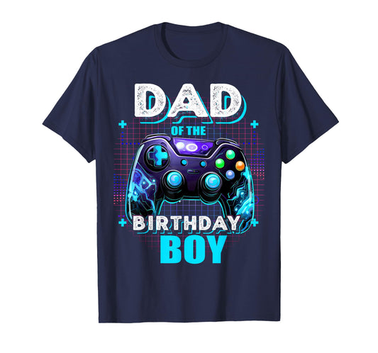 Dad of the Birthday Boy Matching Video Game Birthday Party T-Shirt
